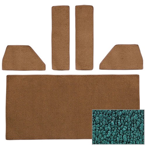 1948-52 Ford F1, F2, F3, F4 Die-cut Rear Accessory Set Loop Carpet! - Picture 7 of 41