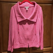 Mint! St John Jacket, Size S, Bright Pink/bright White