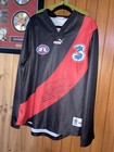 ESSENDON - JAMES HIRD HAND SIGNED Long Sleeve Guernsey XL Vintage 3 Mobile COA