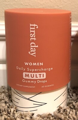 FIRST DAY WOMEN DAILY SUPERCHARGE GUMMY MULTI VITAMINS 60 Exp 10/2026 NEW SEALED
