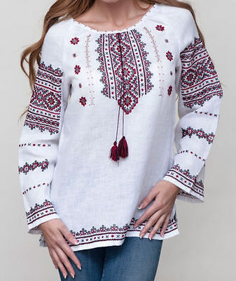 Beads Embroidery Blouse Ukrainian Ukrainian embroidery Vyshyvanka shirt handmade blouse Flower women/'s embroidered blouse