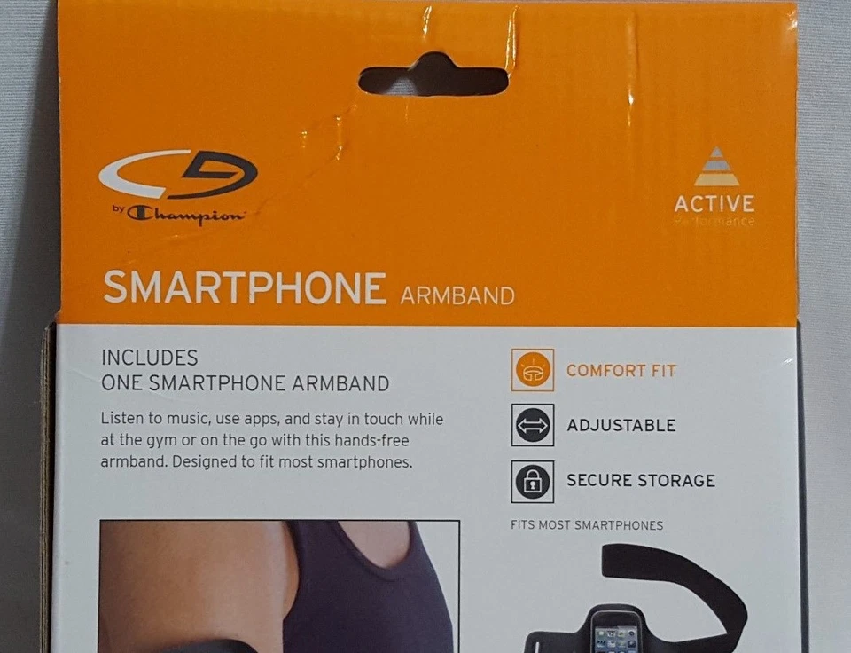 全新 1 Champion Active Performance 可调式安全存储智能手机臂带 — 第 3/3 张图片