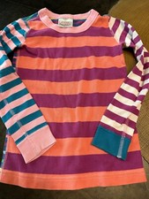 HANNA ANDERSSON STRIPE PAJAMA TOP GIRLS SZ 6 7 EU 120