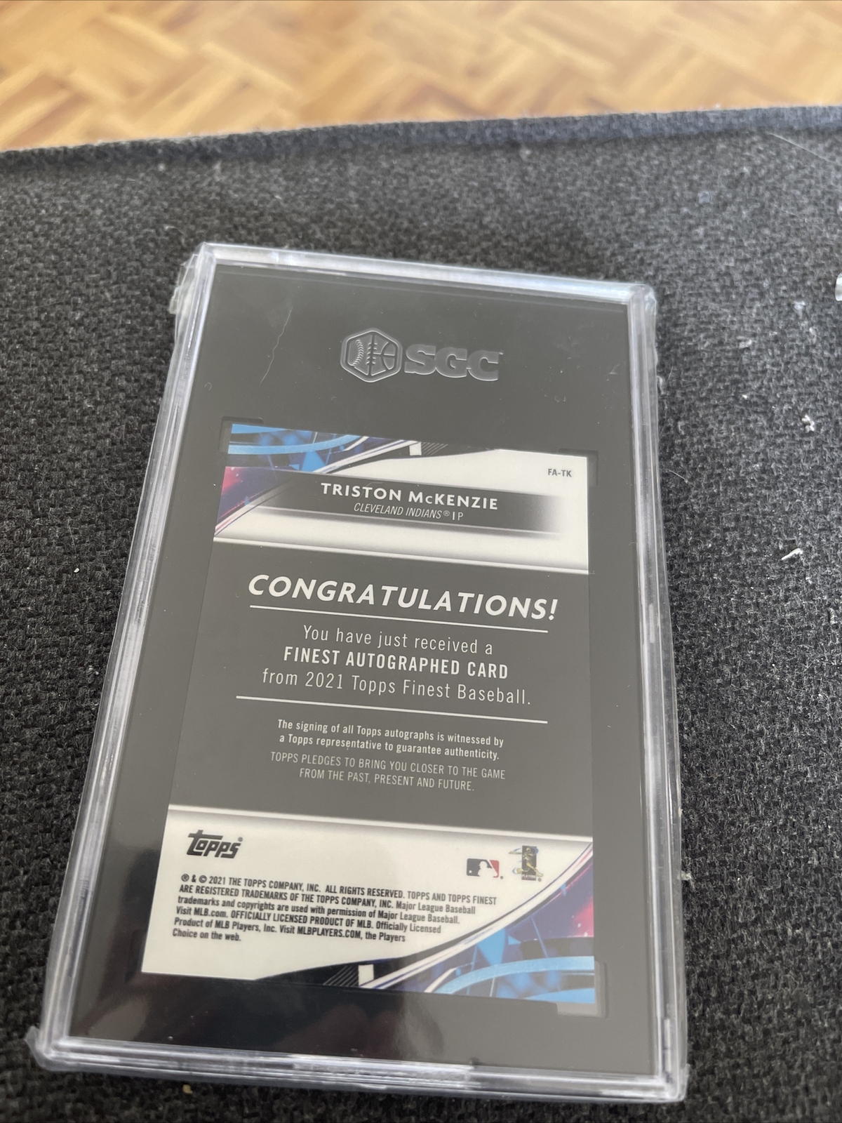 Triston McKenzie OnCard Rookie Auto SGC 9 Auto 10 Cleveland Guardians eBay