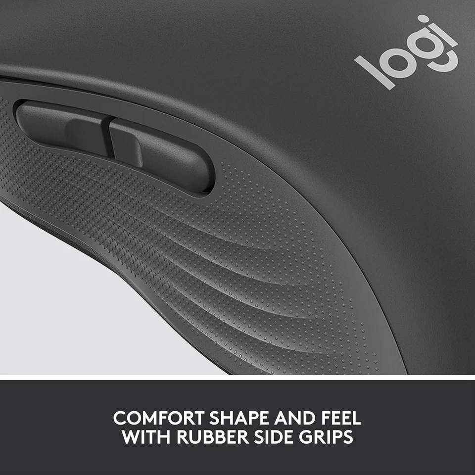 Logitech M650 Wireless Mouse - Silent Clicks, Bluetooth, Custom Buttons - Graphi - Image 4 of 4