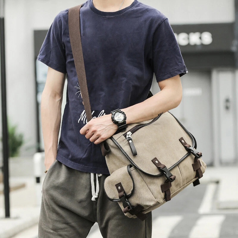 Canvas crossbody bag