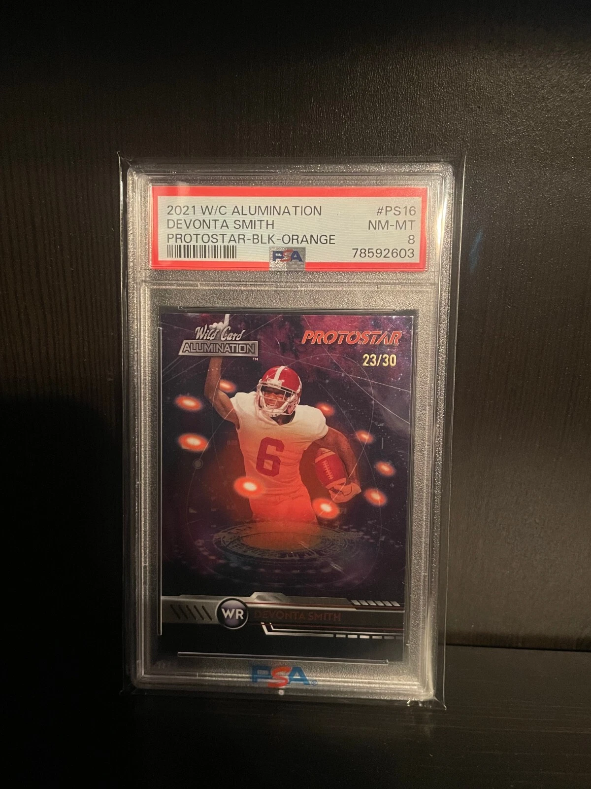 DeVonta Smith Wild Card Alumination Protostar #PS16 Purple