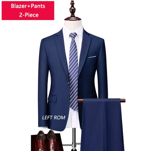 ( Sakko + Weste + Hose ) Boutique Herren Anzug 3-teiliges Set Bräutigam Brautkleid - Bild 23 von 52