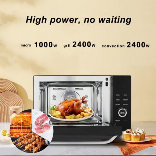 Smad 34L Desktop Microwave Oven Convection and Grill Stainless Steel 1000W - Picture 10 of 12