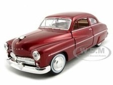 1949 Mercury Red 124 Diecast Model Car By Motormax 73225