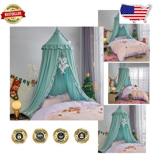 Easy Install Girls Bed Canopy – Princess Theme with Mosquito Protection - 第 1/10 張圖片