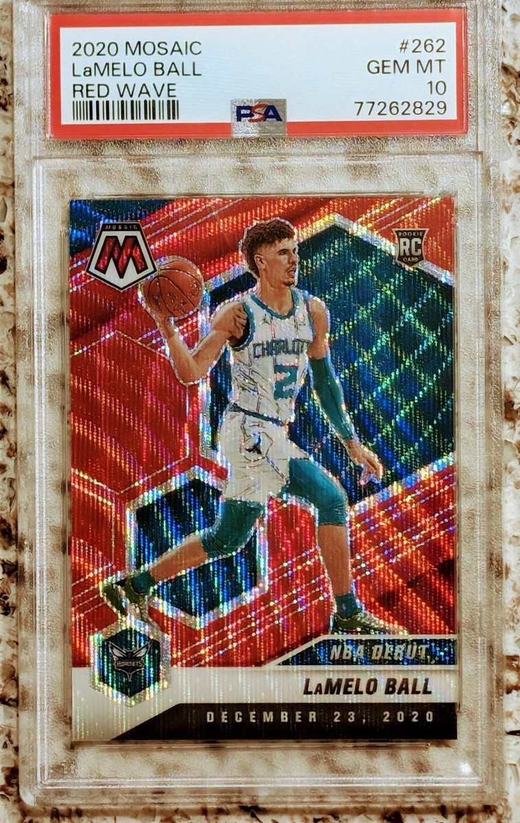 【PSA10】lamelo ball prizm RC 美品 2020-21 Mosaic #262 Lamelo Ball Red Wave Prizm RC Hornets PSA 10