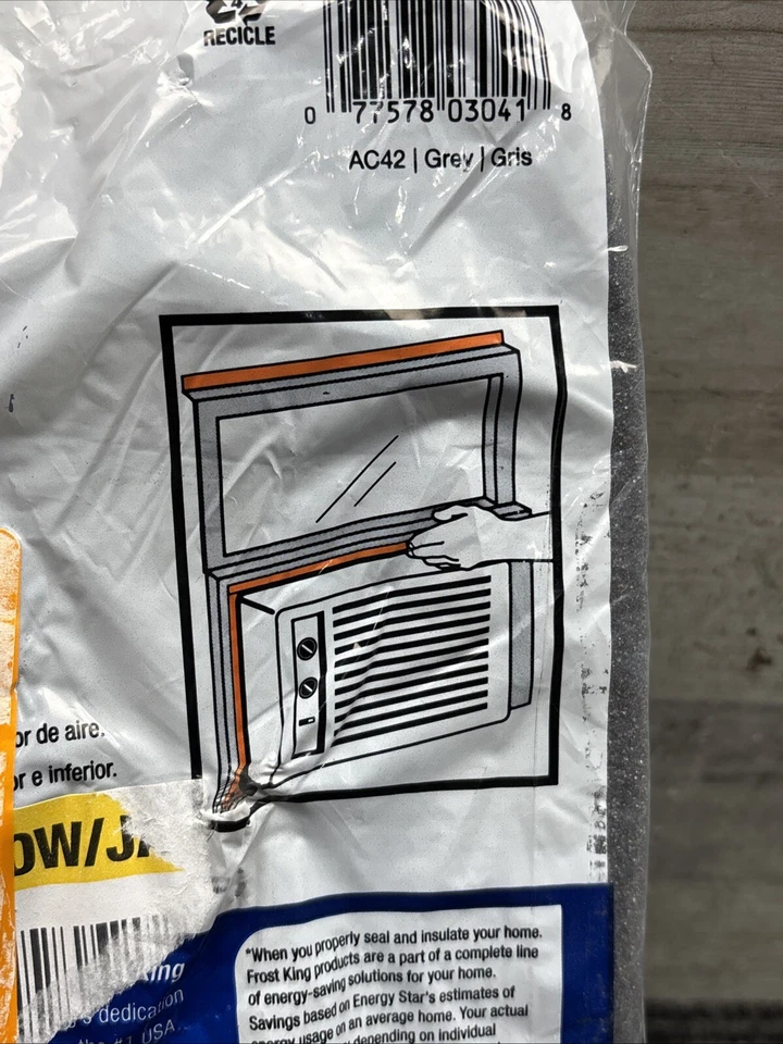 New 1-1/4 In. X 1-1/4 In. X 42 In. Grey Air Conditioner Weatherseal - Image 3 of 4