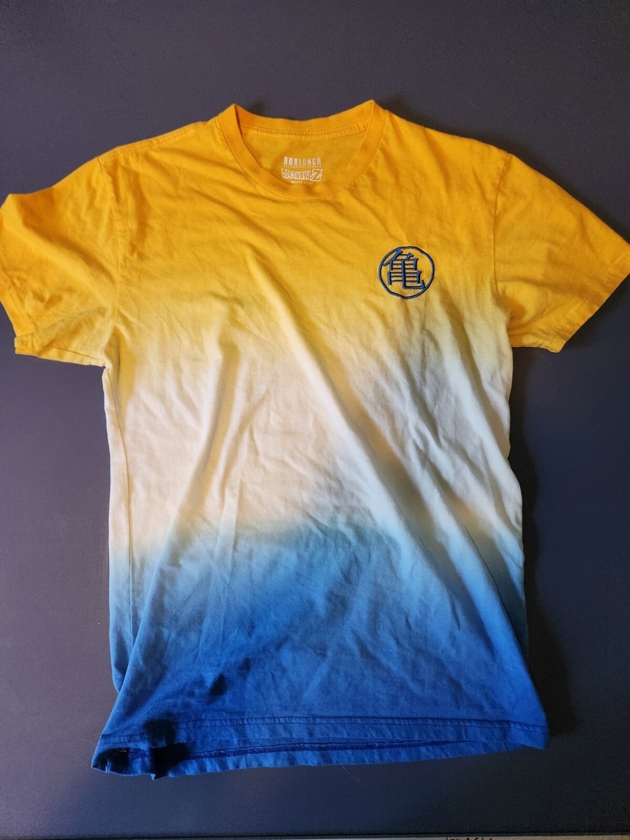 Dragon Ball Z Box Lunch T Shirt Mens S Yellow Short Sleeve Toei