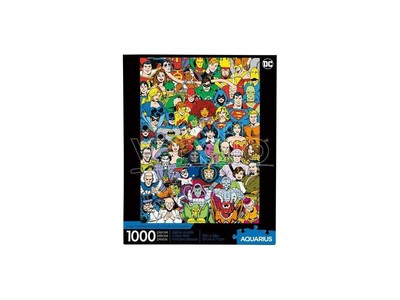 Dc Comics Jigsaw Puzzle Retro Cast (1000 Pezzi) Aquarius