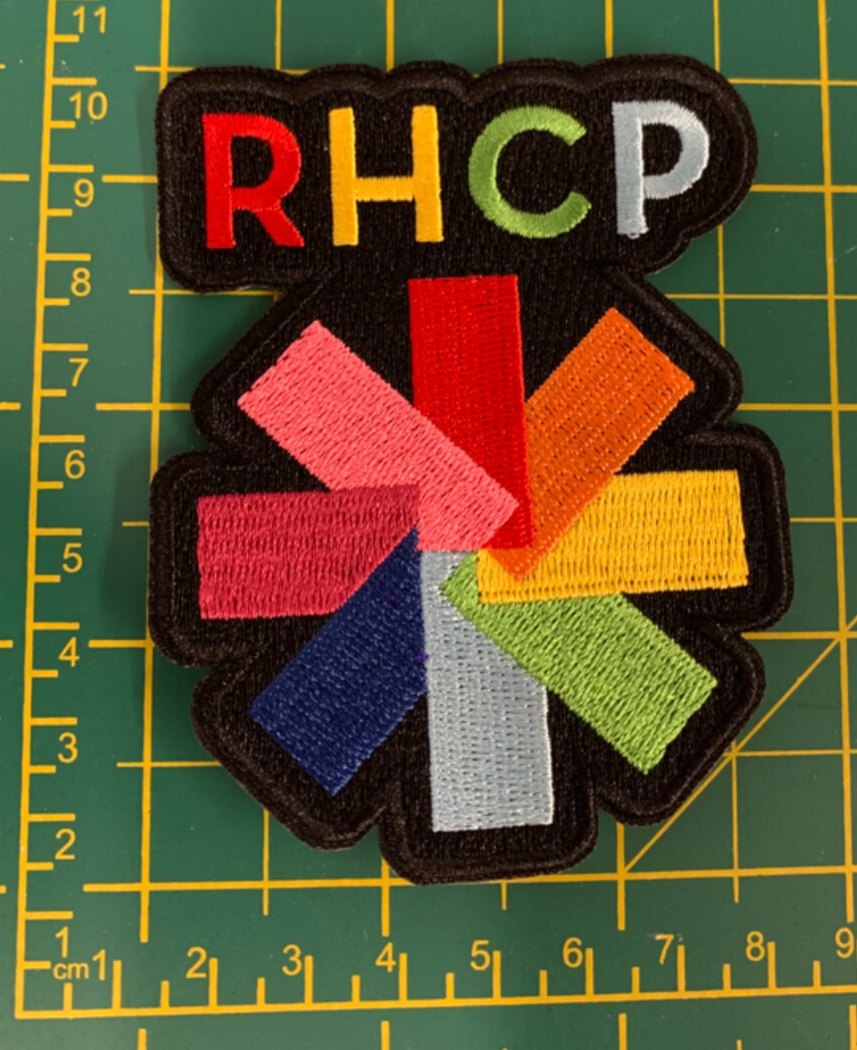 Red Hot Chili Peppers Rainbow Asterisk Woven Sew Or Iron On Patch Official
