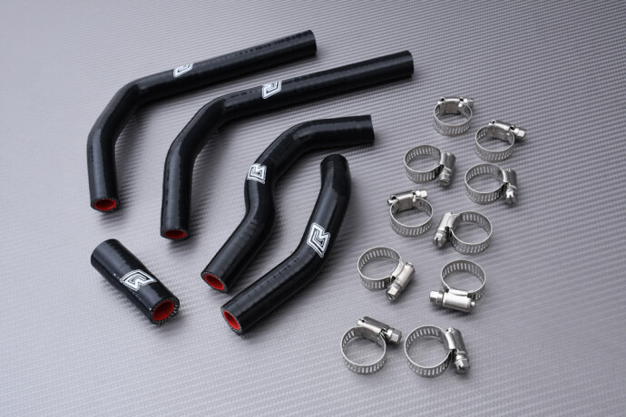 Kit tuyaux radiateur eau noir haute pression pour HONDA CR125R de 2005 à 2007