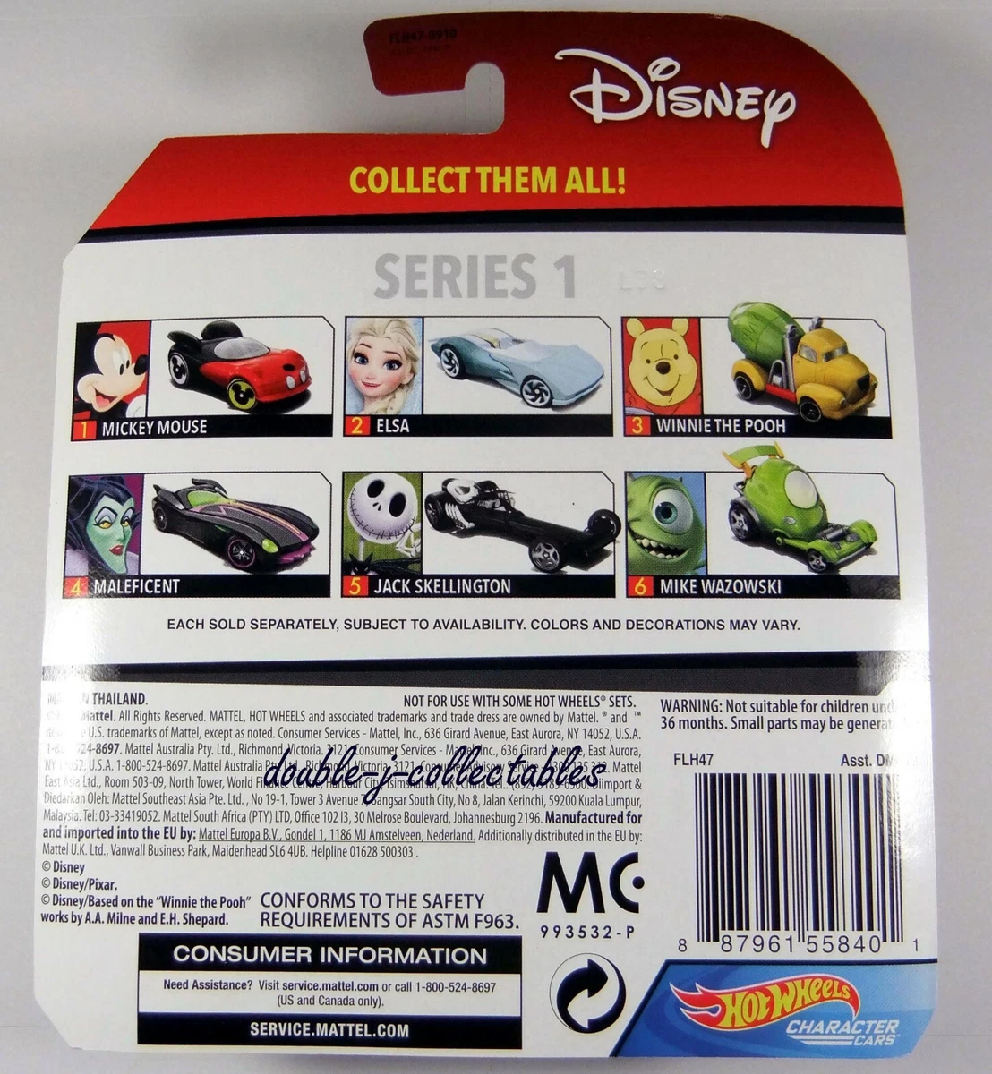 Disney series 1 store hot wheels