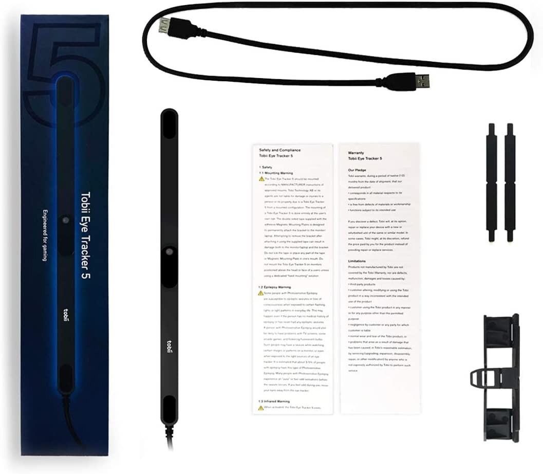 Tobii Eye Tracker 5 Game Peripheral for Streaming PC Gaming