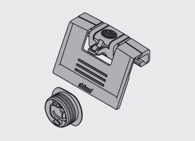 Manija de cajón interior Blum ZIF.80M7 TANDEMBOX Intivo Antaro con pestillo