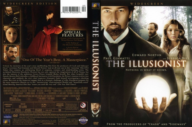 The Illusionist (DVD, 2007, Widescreen) Edward Norton, Jessica Biel