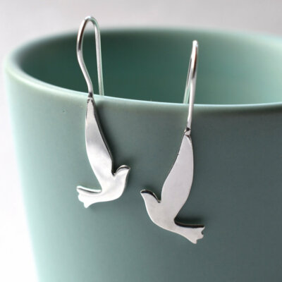 Colombe 2 Boucles d'oreilles créoles