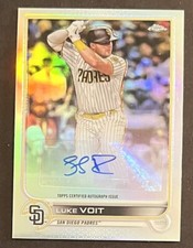 2022 TOPPS CHROME UPDATE LUKE VOIT AUTOGRAPH AUTO REFRACTOR #AC-LV PADRES