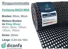 Ringgummimatte Gummimatte 60cm 80cm BREIT 0,2m bis 10m LANG Ringmatte Lochmatte