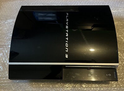 Sony PlayStation 3 80GB Schwarz Spielekonsole PS3 3,55 FW mit Controller Selten PS3 320GB