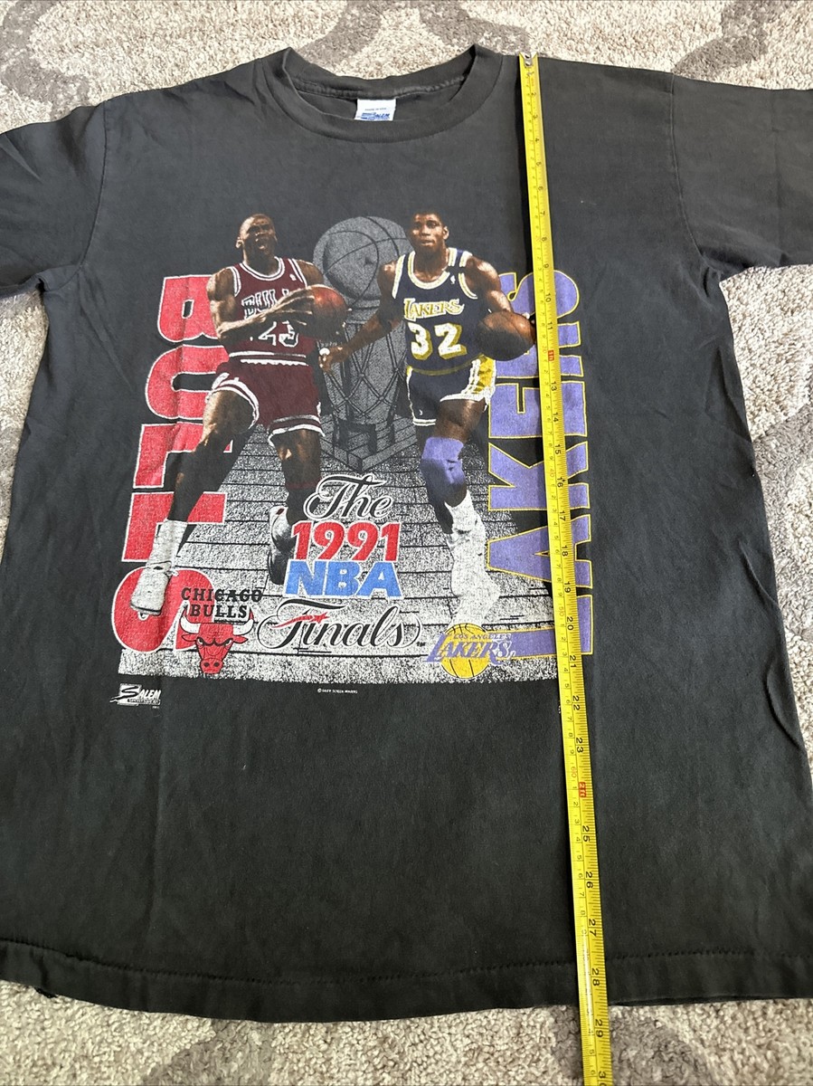 Vtg Jordan Magic Johnson 1991 NBA Finals Bulls Lakers Shirt Vtg Jordan Magic Johnson 1991 NBA Finals Bulls Lakers Shirt