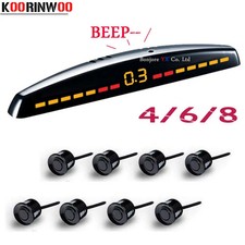 Car Parking Sensors 8/6/4 Sensors Backup Radar Detector LED Monitor System
