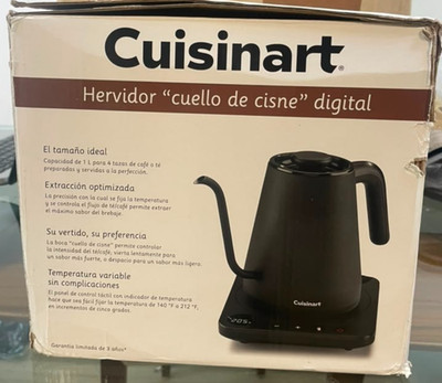 Cuisinart Digital Electric Gooseneck Kettle with Touchpad Heating black