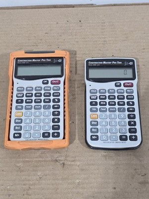Calculated Industries Construction Master Pro Trig 4080 Calculator w/ Parts Calc