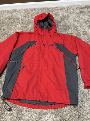 #ad The North Face Jacket Size M Men Regular Gray Red Basic Jacket $39.99
