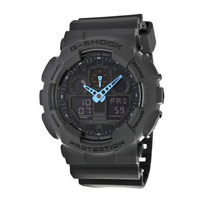 Casio G Shock Grey Digital Dial Resin Men's Watch GA100C-8ACR