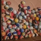 100 Vintage Vitro All Red Marbles NM - Mint — photo 2