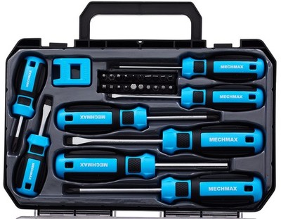 29 Piece Screwdriver Set Magnetic Bits Magnetizer Stubby Case DIY Tool Kit Pro