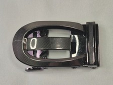 Gunmetal Toned Men's Automatic Ratchet Belt Buckle