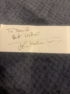 John Nathan Turner  Signed  Autograph Genuine Dedicated