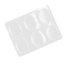 6 Pcs Transparent Round Patch Heel Cushion Pads Women Gel for Feet Cups