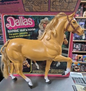 Cheval Barbies, années 1980 avec selle et licole (Gebraucht) in Veyrier