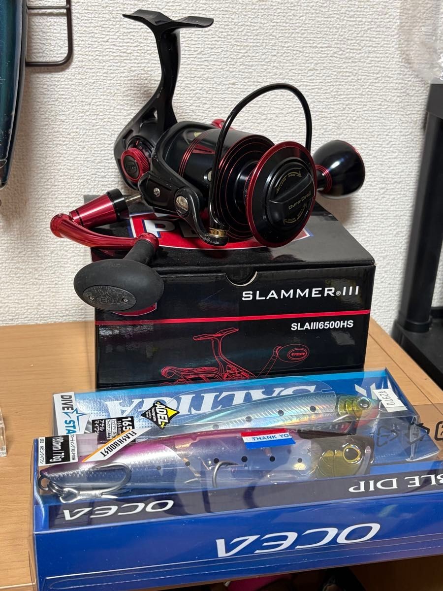Penn Slammer 3 6500SH Spinning Reel PE5/PE6 Capacity Used Fi