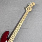 Red Metallic 4 String Jazz Bass Electric Bass Guitar Solid Body Maple Fretboard — photo 6