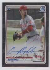 2020 Bowman Draft Chrome Picks Black Refractor 71/75 Carson Ragsdale Auto 8d4