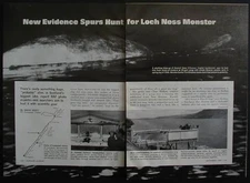 Loch Ness Monster 1966 article "New Evidence Spurs Hunt for Loch Ness Monster"