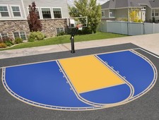 Basketball Court Marking Kit, Basketball Court Stencil Kit for Concrete Driveway