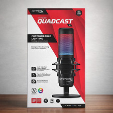 HyperX QuadCast S RGB USB Condenser Microphone - Black HMIQ1S-XX-RG/G 