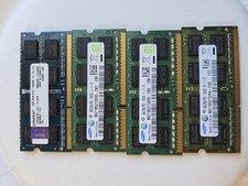 Lot of 4x 4GB DDR3 Laptop RAM PC3-10600S 1333MHz SO-DIMM