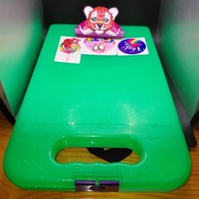 Lisa Frank Hunter Leopard Clipboard Pencil Case W/ 3 Stickers Cracked Corner 