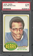 1976 Topps #148 Walter Payton Rookie PSA 7 Vintage HOF RC Football Card (3619)
